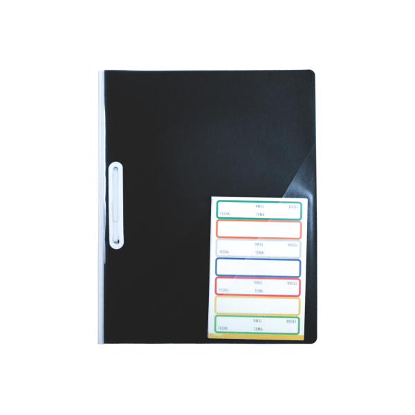Carpeta Vinil Adetec Carta Negro