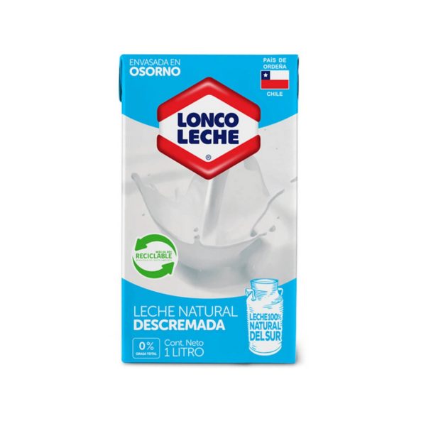 Leche Líquida Loncoleche Descremada 1 L