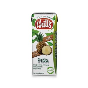 Jugo Natural Watts Piña Tetra Dp 200 ml 6 Unidades