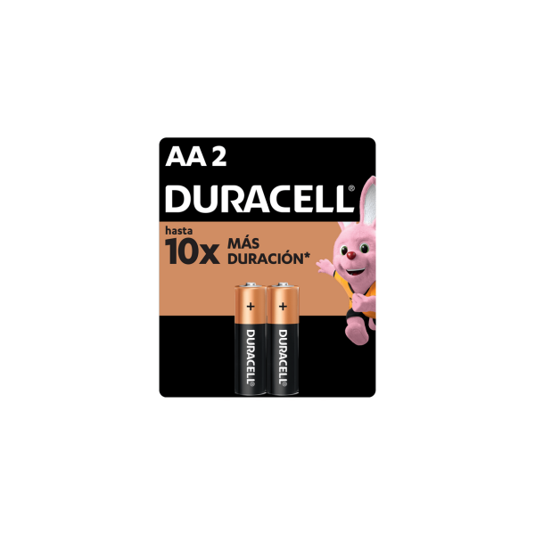 Pilas Alcalinas Duracell Aa 2 Unidades