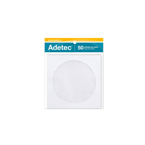 Sobre para Cd Adetec con Ventana 50 Unidades