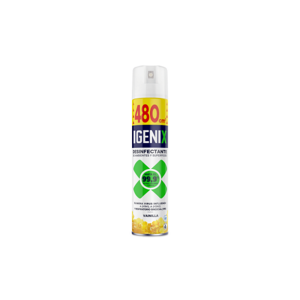 Desinfectante en Aerosol Igenix Antibacterial Vainilla 480 ml