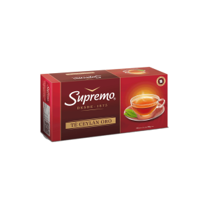 Té Negro Supremo Ceylán Oro 100 Bolsitas