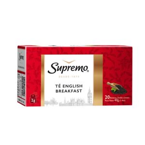 Té Negro Supremo Premium English Breakfast 20 Bolsitas