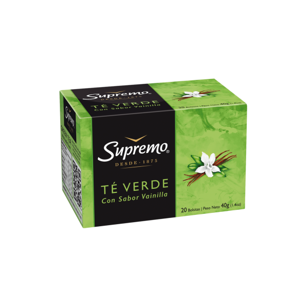 Té Verde Supremo Vainilla 20 Bolsitas
