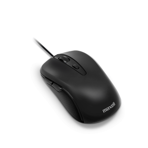 Mouse Maxell Óptico MOWR-105 Alámbrico Negro
