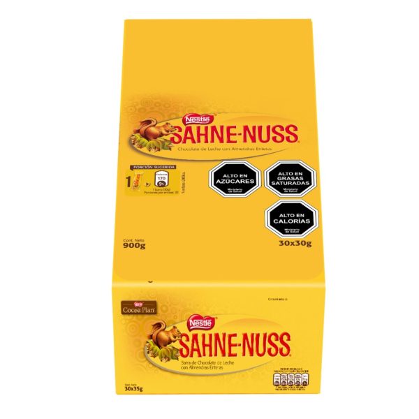 Chocolate en Barra Nestlé Sahne Nuss 30 g Caja de 30