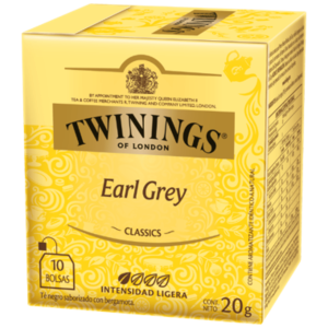 Té NegroTwinings Earl Grey Bergamota 10 Bolsitas