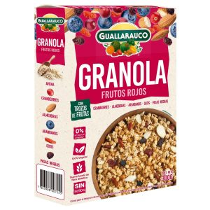 GRANOLA GUALLARAUCO CON FRUTOS ROJOS X 300 GR