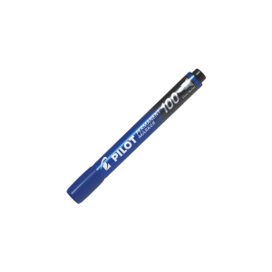 Marcador Permanente Pilot Sca100 Punta Redonda Azul