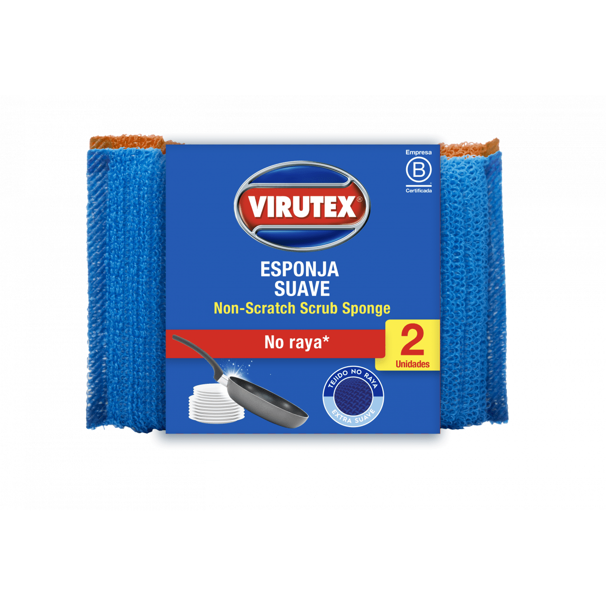 Esponja Plástica Impeke Suave 2 Unidades