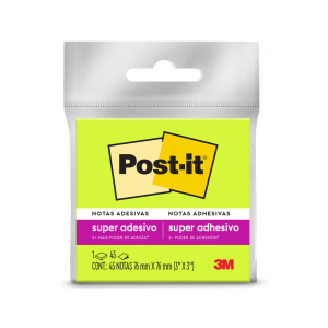 Notas adhesivas 3M Post-It Verde 45 hojas 76×76 mm