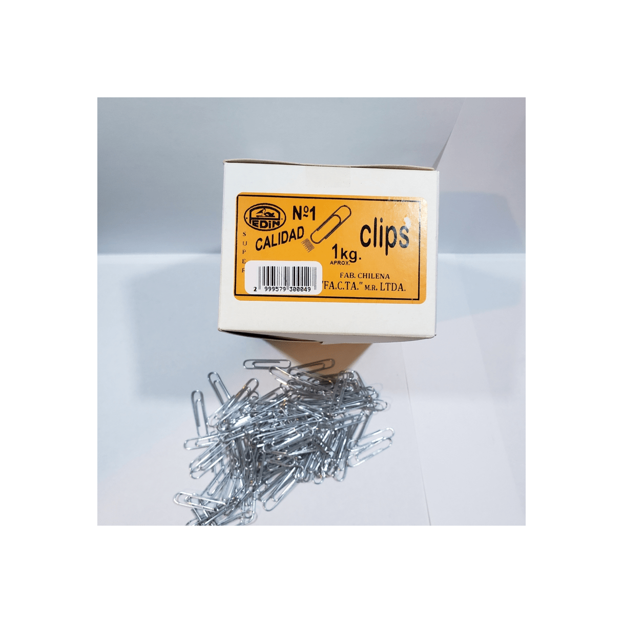 Clips Metálico Pedin 30Mm 1 Kg Punta Redonda