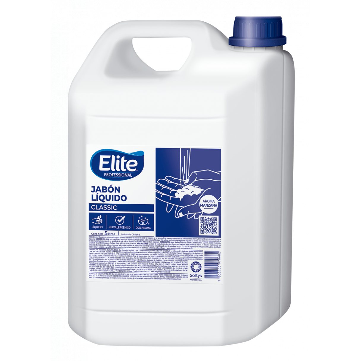 Jabón Líquido Elite Económico Manzana 5 L