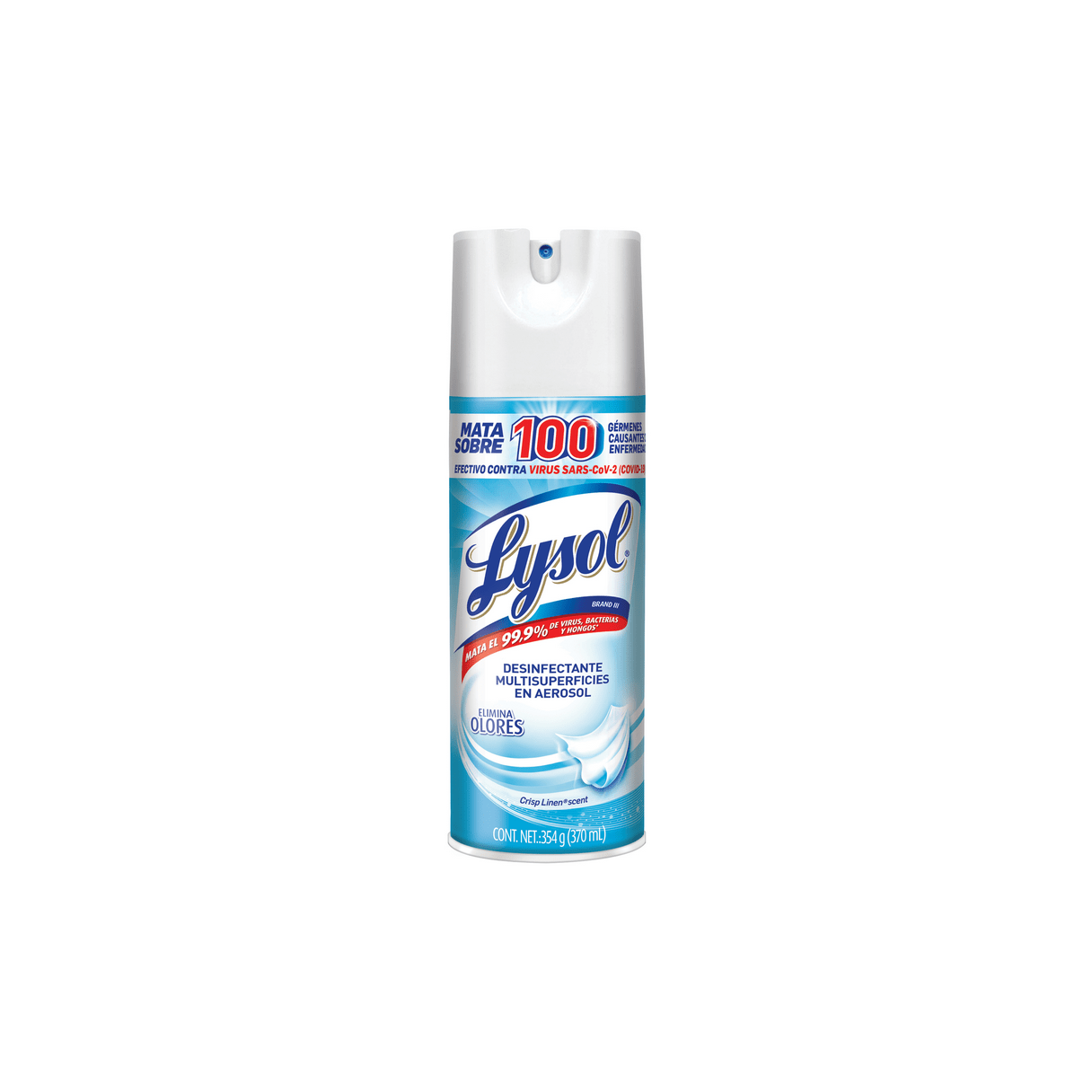 Desinfectante en Aerosol Lysol Antibacterial Crisp Line 340 cc.