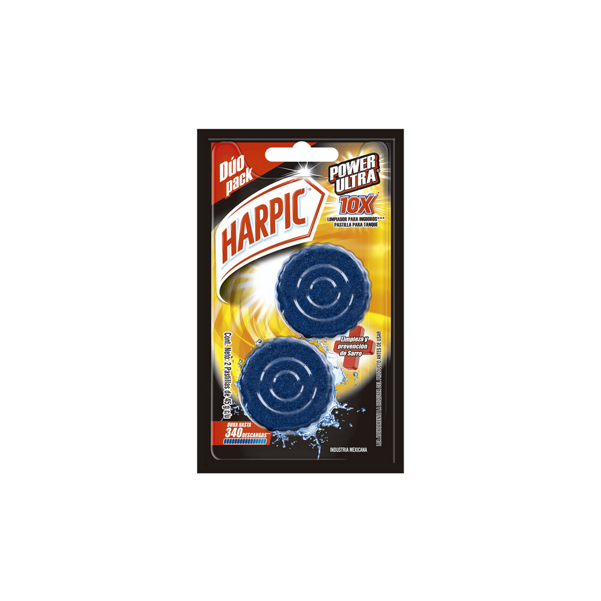 Pastilla Estanque Harpic Power Ultra 45 g x 2 Azul