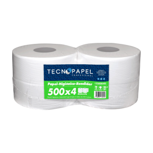 Papel Higiénico Tecnopapel Hoja Simple 4 Rollos 500 m