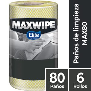 PAÑO LIMPIEZA MAX80 AMARILLO ROLLO 80 HOJAS