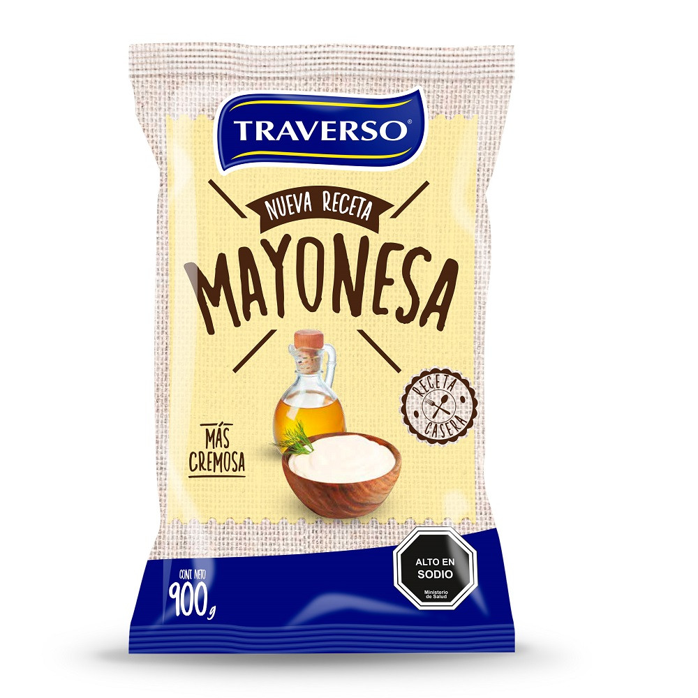 MAYONESA TRAVERSO BOLSA 900 GR