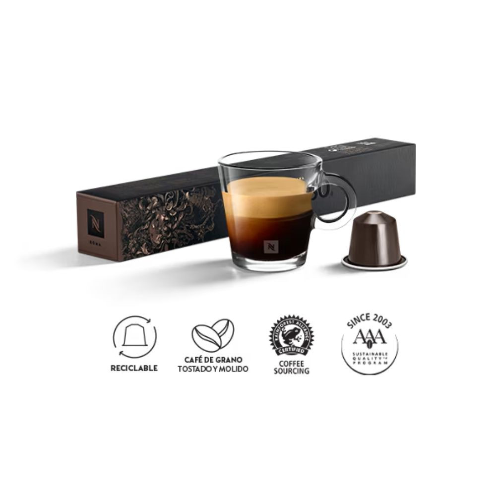 CAPSULA ESPRESSO ORIGINAL ISPIRAZIONE ITALIANA ROMA 10 UN NESPRESSO