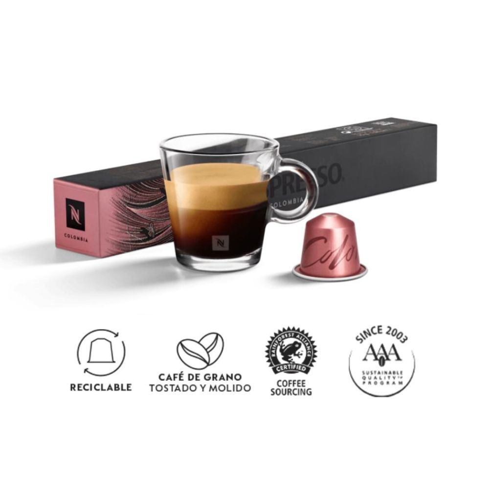 CAPSULA ESPRESSO ORIGINAL MASTER ORIGINS COLOMBIA 10 UN NESPRESSO