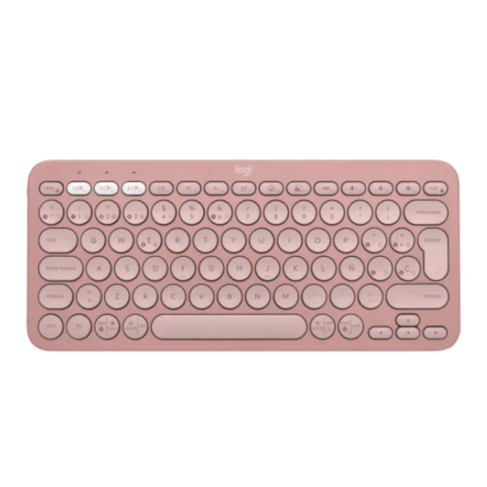 TECLADO INALAMBRICO LOGITECH BLUETOOTH PEBBLE 2 K380 ROSADO