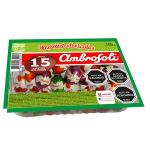 HUEVOS DE CHOCOLATE RELLENO 125 GR AMBROSOLI