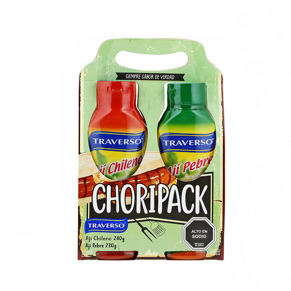 PACK AJI CREMA TRAVERSO 240 GR Y AJI PEBRE 230 GR