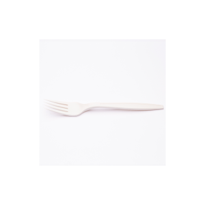 Tenedor Bio Ely Plástico Biodegradable Blanco 50