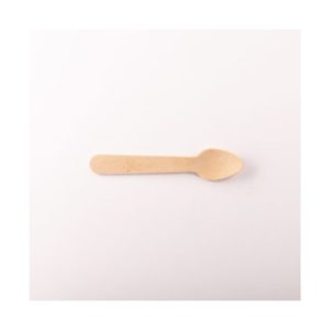 Cuchara de Madera BioEly Biodegradable 9.6 cm 100 Unidades