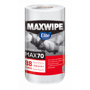 Paño de Limpieza Reutilizable Elite Maxwipe 70 Bobina 88 Unidades