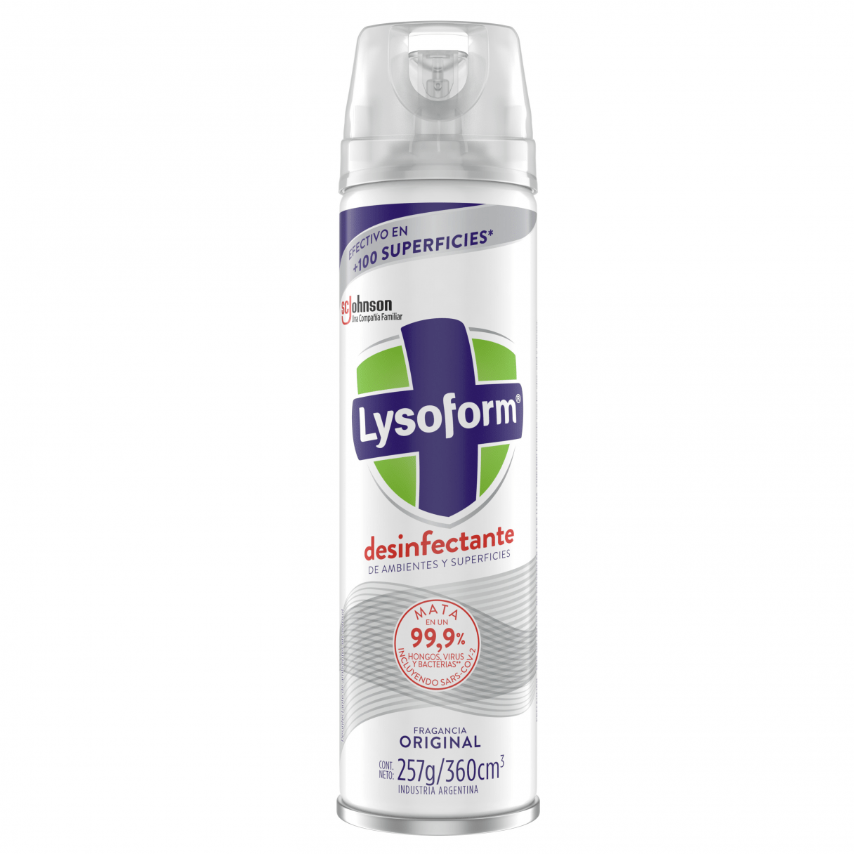 Desinfectante Aerosol Lysoform Original 360 cc