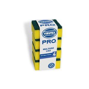 Esponja Abrasiva Virutex Pro Clásica Multiuso Lisa Display 4 Unidades
