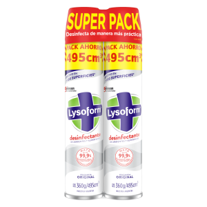 Desinfectante en Aerosol Lysoform Original 495 Ml X 2 Unidades.