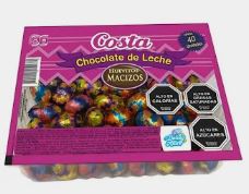 HUEVITOS DE CHOCOLATES COSTA MACIZO BANDEJA 192 GR X 40 UNIDADES