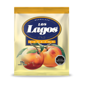 MERMELADA DURAZNO SACHET 225 GR LOS LAGOS