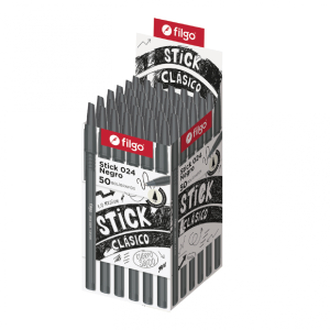 Lápiz Pasta Filgo Stick 024 1.0 mm Negro 50 Unidades