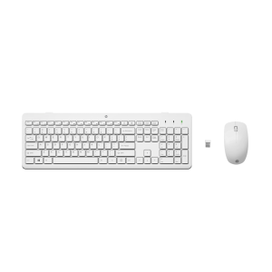 Teclado + Mouse HP 230 Inalámbrico Blanco Lunar