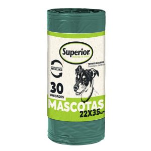 Bolsa de Aseo Superior Mascotas 22×35 cm 30 Unidades