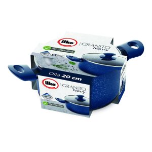 Olla Ilko Granito Navy 20 cm con Tapa
