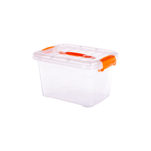 Caja Plástica NP Manillas de Colores 5 L Transparente