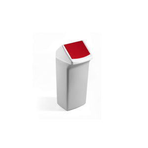 Basurero Durable con Tapa Vaivén Rojo 40 L