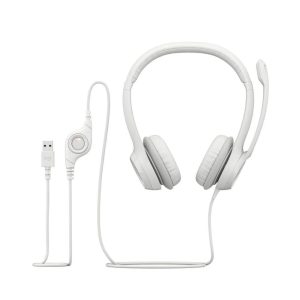 AUDIFONO CON MICROFONO USB H390 BLANCO