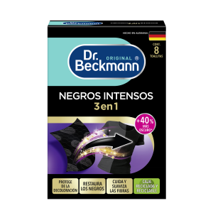 TOALLITA RENOVADORA DE TELA NEGRA 8 HOJAS DR. BECKMANN