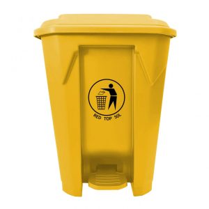 Basurero RedTop con Tapa y Pedal 50 L Amarillo