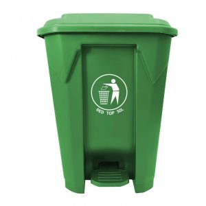 Basurero RedTop con Tapa y Pedal 50 L Verde
