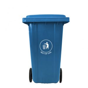 Basurero RedTop Municipal con Ruedas 240 L Azul