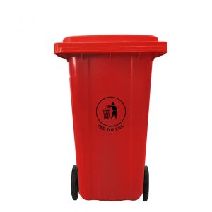 Basurero RedTop Municipal con Ruedas 240 L Rojo