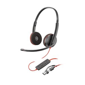 HEADSET NEGRO BLAKCWIRE 3220 USBC/USBA POLY