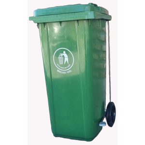 Basurero Macasi Municipal con Pedal 120 L Verde